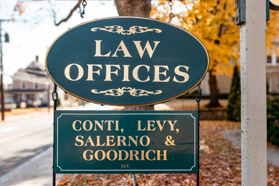 Law Offices of Conti, Levy, Salerno & Goodrich, LLC Office Sign